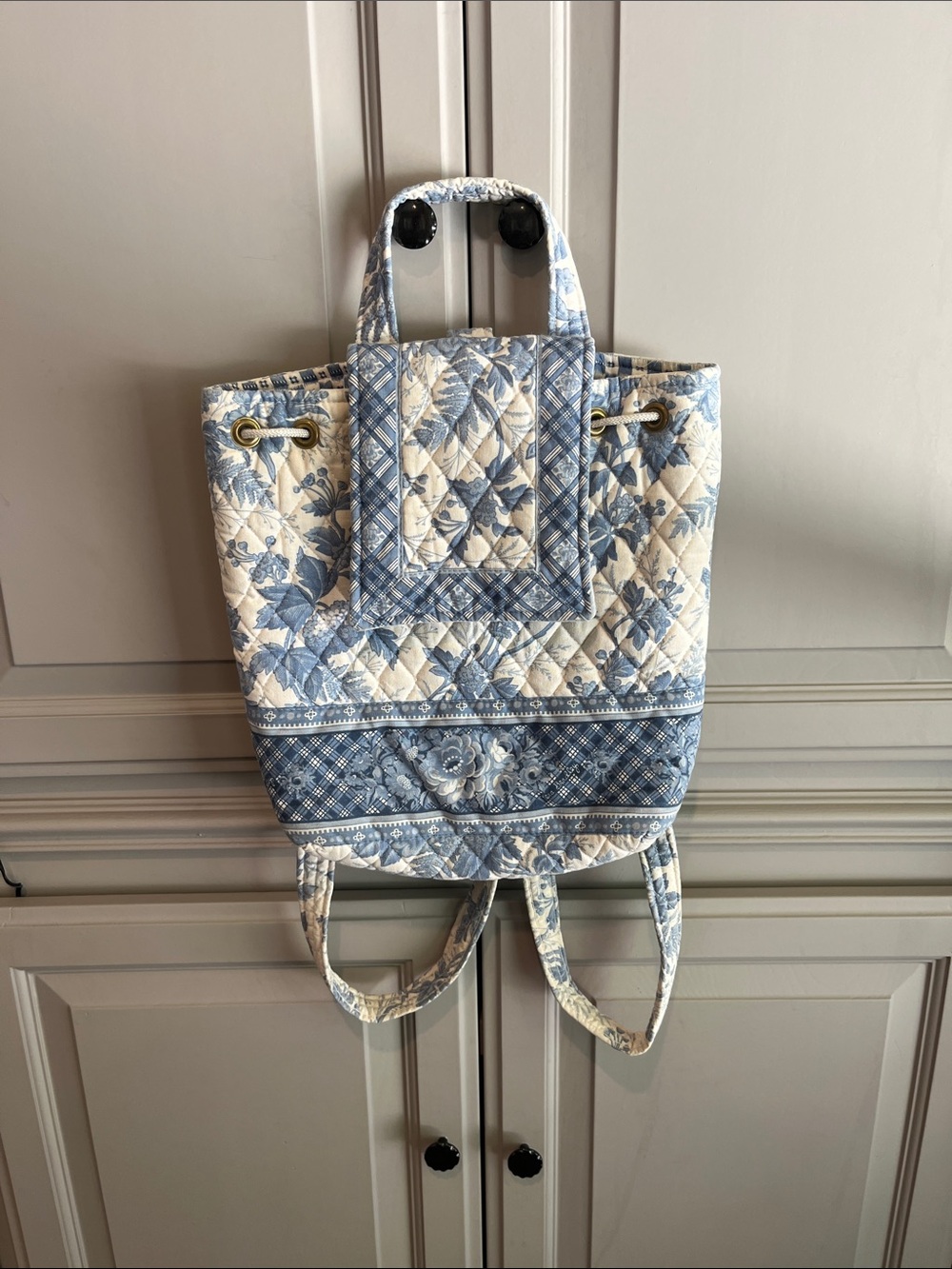 Vera Bradley Vintage Mimi backpack Blue Toile